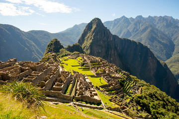 Canvas Print - Machu Picchu - The last sun rays enlightening the Machu Picchu, Peru