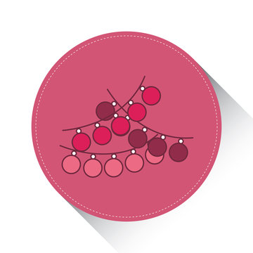  String lights line icon