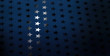 A star pattern of spot uv varnish print on blue note paper background.