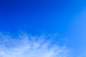 Wall Mural - Abstract background, Summer blue sky and white soft cloud in sunny day