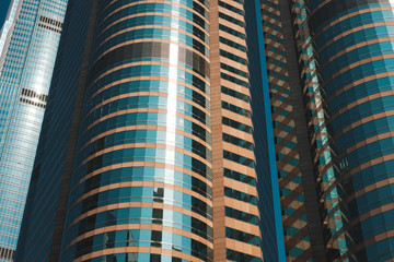 Canvas Print - modern architecture, skyscraper building facade