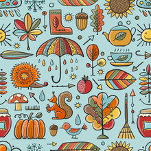 Autumn Collection, Seamless Pattern For Your Design