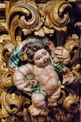 Wall Mural - Putto baroque dans l'église d'Arcos de Valdevez, Minho, Portugal