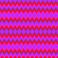 Poster - Zigzag waves appear to move up and down in an abstract optical illusion illustration.