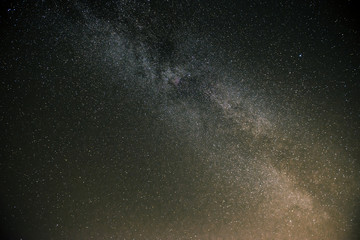 Milkyway on a dark night full of stars