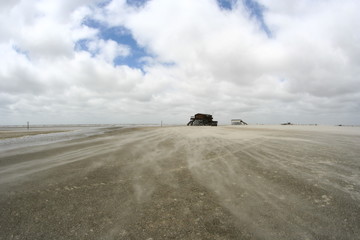 truck on the beach