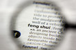 canvas print picture - The word or phrase Feng shui in a dictionary.