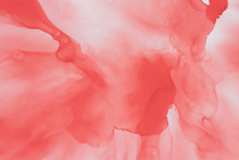 Abstract Coral Color Fluid Background