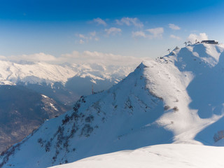 Wall Mural - Mountain winter day