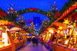Leipzig Weihnachtsmarkt am Abend - Leipzig Christmas market in the evening