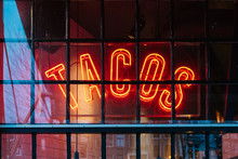 Neon 'Tacos' Sign