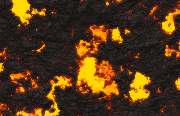 Wall Mural - glowing magma