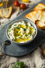 Wall Mural - Homemade Herby Goat Cheese Dip