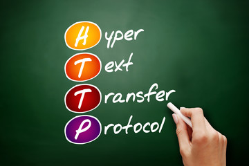 Poster - http - hyper text transfer protocol acronym, technology concept background