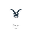 Satyr icon vector. Trendy flat satyr icon from user collection isolated on white background. Vector illustration can be used for web and mobile graphic design, logo, eps10