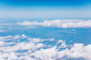 Wall Mural - Clouds, a view from airplane window