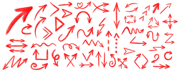 Wall Mural - arrow grunge vector set. arrow brush vector set. arrow chalk vector set.