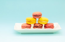 Plate Of French Macaroons