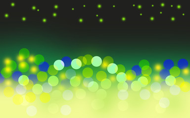 Multi color  bokeh background