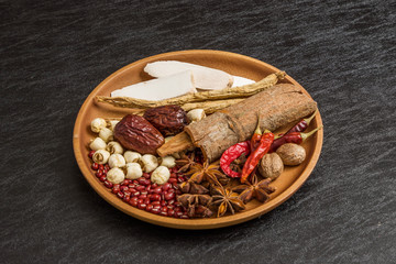 Poster - 薬膳　漢方　健康食　Chinese medicine with medicinal herbs