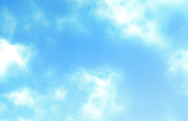 Wall Mural - blue sky with beautiful natural white clouds