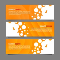 Wall Mural - Vector abstract design banner web template.