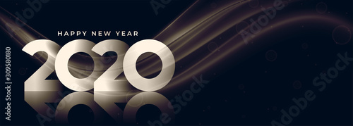 Cuadros en Lienzo 2020 new year banner with text space design