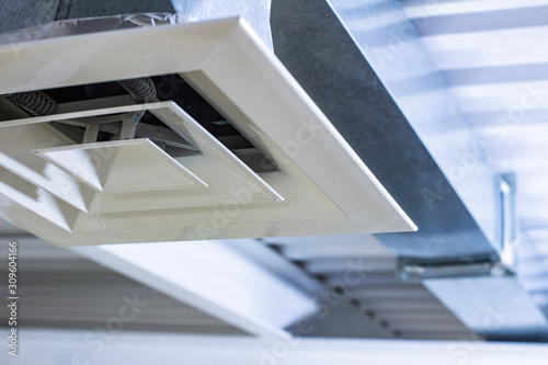Cuadros en Lienzo square anemostat on galvanized duct ventilation system details
