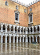 Doge`s Palace or Palazzo Ducale, Venice, Italy. It is one of the top landmarks of Venice. Beautiful Gothic architecture of Venice.