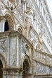 Doge`s Palace or Palazzo Ducale, Venice, Italy. It is famous landmark of Venice. Scenery of ornate Giant`s staircase of old Doge`s house with beautiful statues.