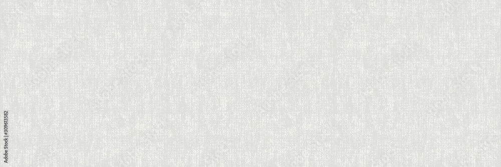 Unbleached Vector Gray French Linen Texture Banner Background. Old Ecru Flax Fibre Seamless Border Pattern. Distressed Irregular Torn Weave Fabric . Neutral Ecru Jute Burlap Cloth Ribbon Trim. EPS10  - obrazy, fototapety, plakaty 