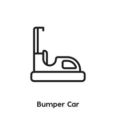 bumper car icon vector sign symbol