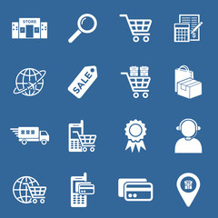 Poster - online shopping icon vector design symbol