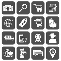 Poster - online shopping icon vector design symbol