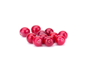 Wall Mural - Cranberry isolated on white background closeup