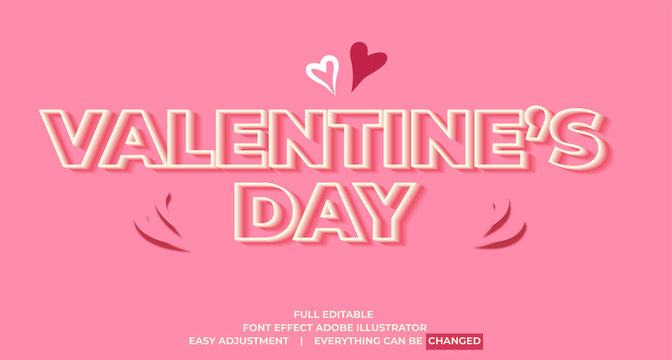 text effect template vector, easy editable and customize