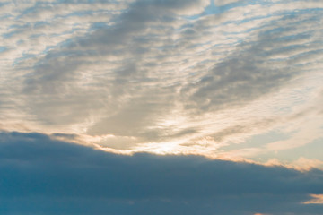 Sticker - View of the clouds in the evening sky