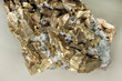 chalcopyrite crystal isolated mineral stone