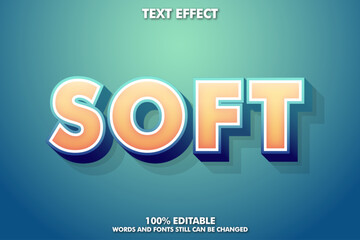 Poster - Strong bold text effect with soft grafient