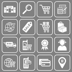 Poster - online shopping icon vector design symbol