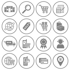Poster - online shopping icon vector design symbol