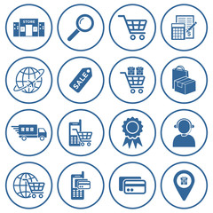 Poster - online shopping icon vector design symbol