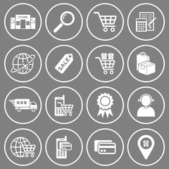 Poster - online shopping icon vector design symbol
