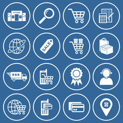 Poster - online shopping icon vector design symbol