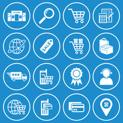Poster - online shopping icon vector design symbol