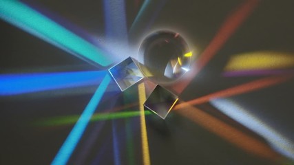 glass prisms refract light and divide it into a spectrum