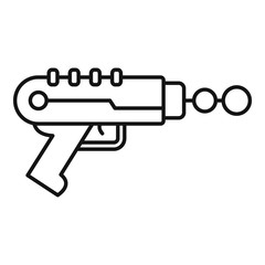 Poster - ray blaster icon. outline ray blaster vector icon for web design isolated on white background