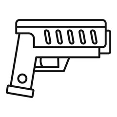 Poster - combat blaster icon. outline combat blaster vector icon for web design isolated on white background