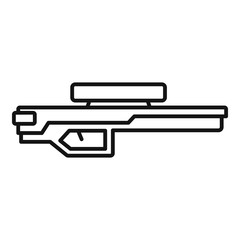 Poster - energy blaster icon. outline energy blaster vector icon for web design isolated on white background