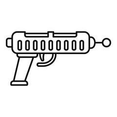 Poster - retro blaster icon. outline retro blaster vector icon for web design isolated on white background